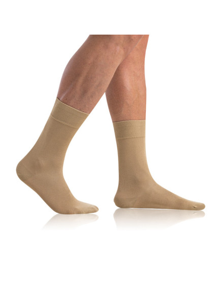 Bambusové klasické pánské ponožky BAMBUS COMFORT SOCKS - BELLINDA - béžová