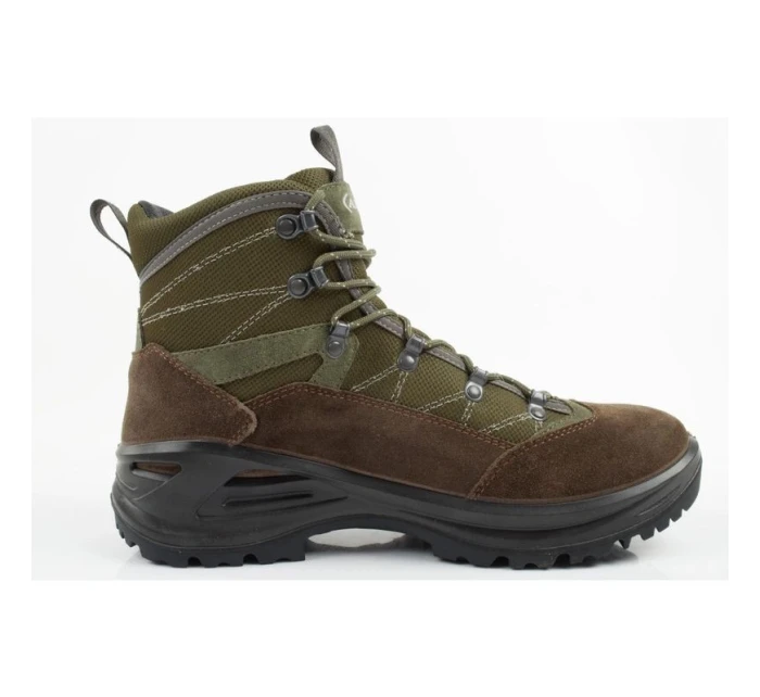 Aku Cimon Gore-tex pánská trekingová sportovní obuv kožená zeleno-hnědá Aku Cimon Gore-tex pánská trekingová sportovní obuv kožená zeleno-hnědá
