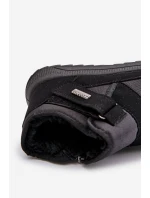 Zateplené pánské zimní boty sněhule černé Progress PROGJ-22-153