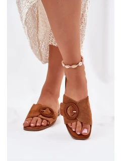 Klasické Dámské Plážové Pantofle Béžové model 21698865 - Boto