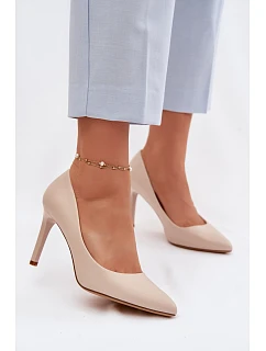 Eko kožené lodičky Sergio Leone 1339 Světle béžové