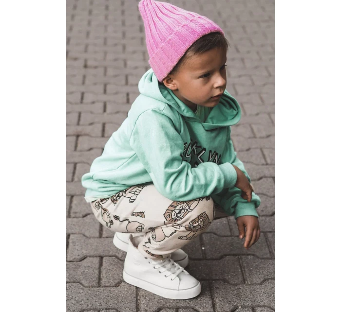 Dětské vysoké tenisky se zipem Big Star KK374227 Bíle Dětské vysoké tenisky se zipem Big Star KK374227 Bíle