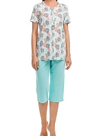 Dámské pyžamo 12055 zelená - Vamp