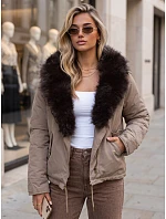 Kurtka zimowa damska z odpinanym fango model 22542319 - FashionStreet Kurtka zimowa damska z odpinanym fango model 22542319 - FashionStreet