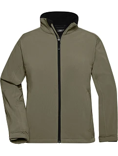 JN 137 Dámská 3vrstvá softshellová bunda model 22485694 olive - Daiber