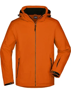 Daiber JN 1054 Pánská 3-vrstvá zimní softshellová bunda 02.1054 dark orange
