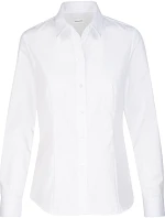Seidensticker Blouse Regular LSL Popelínová halenka s dlouhým rukávem 78.0604 white