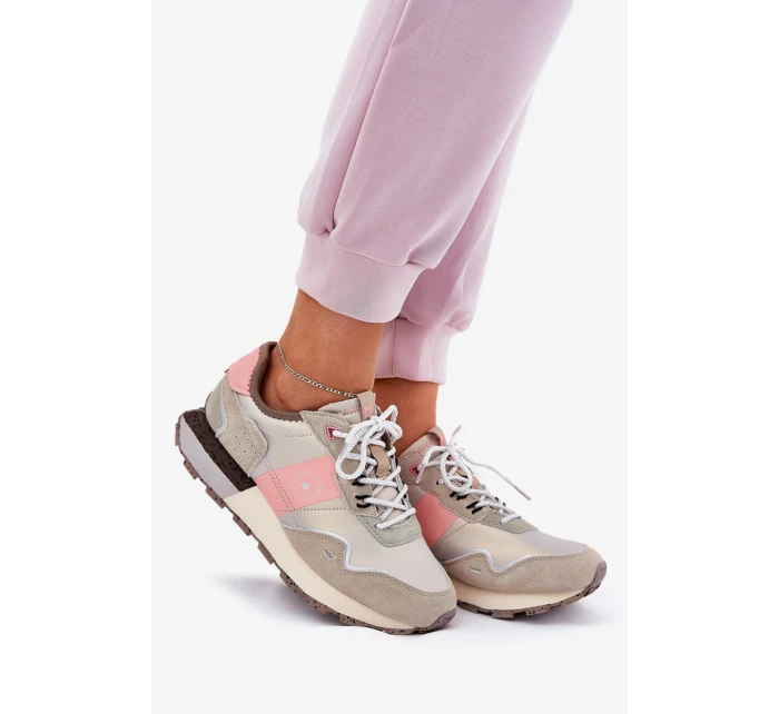 Dámské semišové tenisky Big Star HI-POLY SYSTEM – šedo-růžové Dámské semišové tenisky Big Star HI-POLY SYSTEM – šedo-růžové