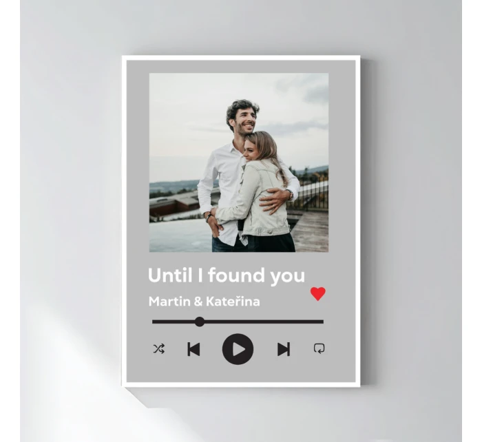 Personalizovaný plakát v rámu - 50x70 - hudební přehrávač Personalizovaný plakát v rámu - 50x70 - hudební přehrávač