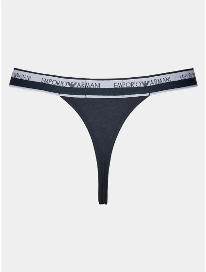 Dámská tanga 2Pack  tm. modrá  model 19916501 - Emporio Armani