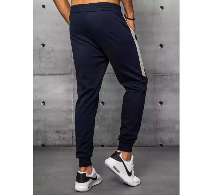 Pánské tmavě modré tepláky Dstreet UX3239