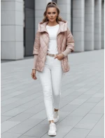 Dámská přechodná prošívaná bunda oversize PUFFILOF růžová FashionStreet TY4854