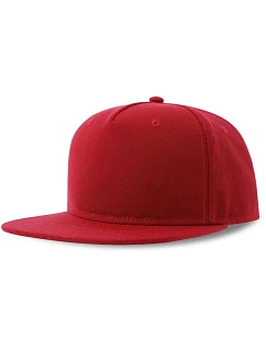 Atlantis Headwear Snap Five-S 5 panelová baseballová kšiltovka 33.0256 red