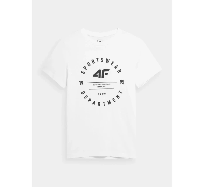 Chlapecké tričko 4FJSS23TTSHM294 bílé - 4F Chlapecké tričko 4FJSS23TTSHM294 bílé - 4F