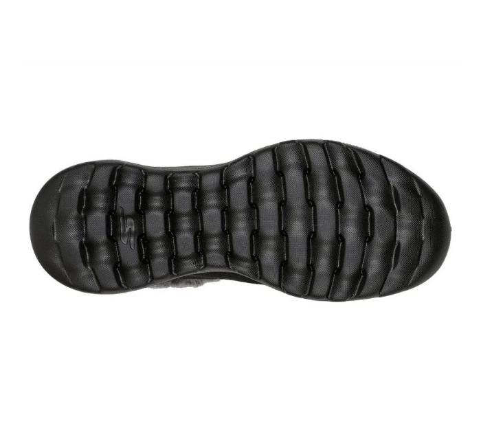 Skechers ON-THE-GO JOY FIRST GLANCE dámské zimní boty ze semišové kůže s umělou kožešinou černé (144041-BKGY) dámské