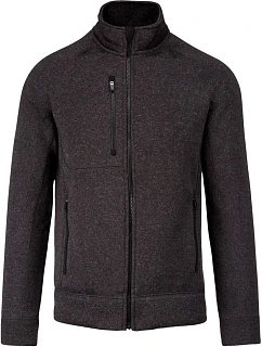 K Pánská melanžová pletená fleecová bunda 20. dark grey melange model 22423017 - Kariban