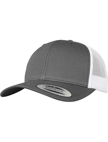Flexfit 6606/6606T 6 panelová vintage kšiltovka "Trucker" 55.6606 dark grey/white Flexfit 6606/6606T 6 panelová vintage kšiltovka "Trucker" 55.6606 dark grey/white
