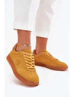 Dámské Semišové Tenisky Big Star model 21703168 HIPOLY SYSTEM Žluté - Big Star Shoes Dámské Semišové Tenisky Big Star model 21703168 HIPOLY SYSTEM Žluté - Big Star Shoes