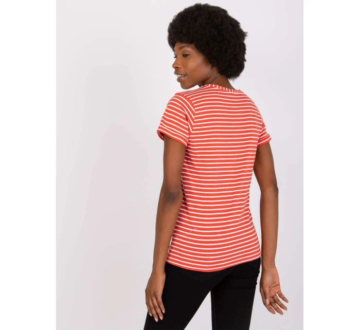 Tričko D16054M02431A tmavě oranžové