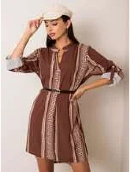 Šaty DHJ SK model 14829128 hnědá - FPrice