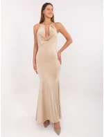 Sukienka IT SK model 21768483 beżowy - FPrice Sukienka IT SK model 21768483 beżowy - FPrice