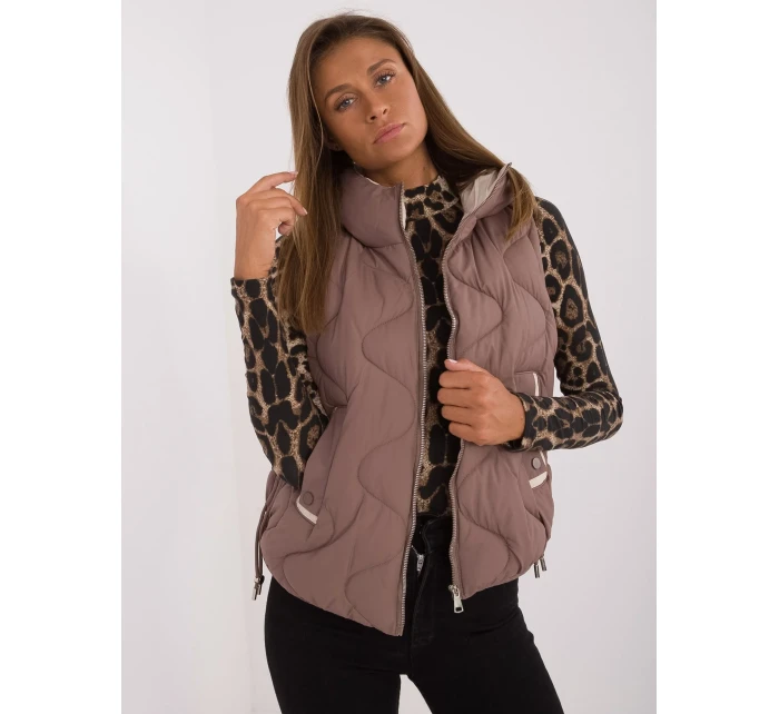 Kamizelka MBM KZ model 20479757 brązowy - FPrice Kamizelka MBM KZ model 20479757 brązowy - FPrice