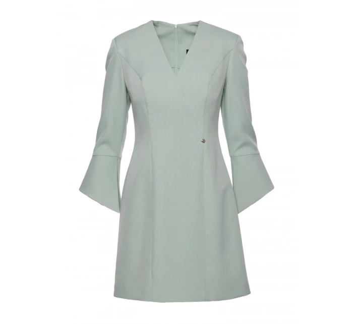 model 21296043 Šaty s širokými manžetami mátové - Moe model 21296043 Šaty s širokými manžetami mátové - Moe