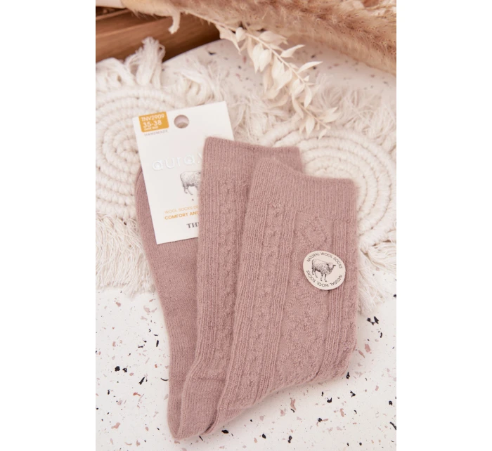 Dámské vlněné ponožky – béžové Dámské vlněné ponožky – béžové