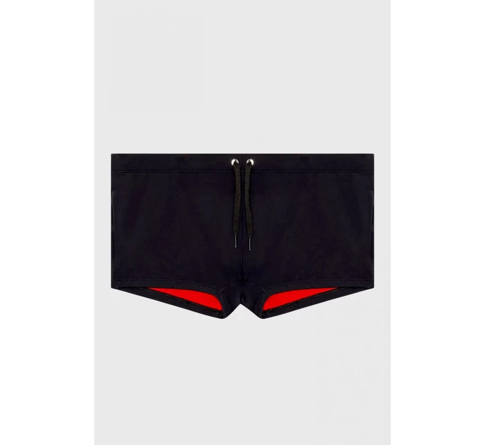 Pánské plavecké boxerky A09676-0JMAK-900 černá-potisk - Diesel