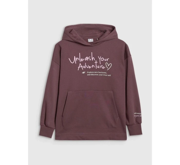 Dívčí mikina oversize s kapucí model 21815691 - 4F