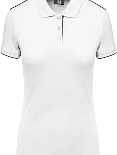 WK WK 271 Dámské pracovní piqué polo "Day-to-Day" 20.W271 white/navy