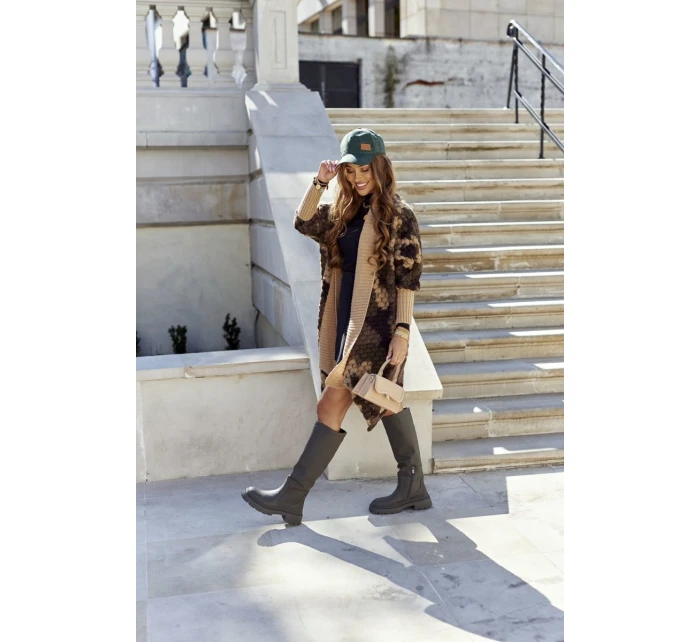 Dámské Kozačky Khaki  On model 21562160 - S.Barski