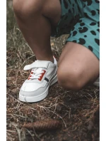 Klasické dětské sportovní boty bílé a Červené Marlin Klasické dětské sportovní boty bílé a Červené Marlin