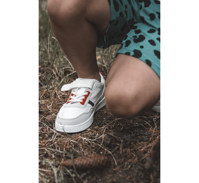 Klasické dětské sportovní boty bílé a Červené Marlin Klasické dětské sportovní boty bílé a Červené Marlin