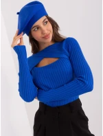 Czapka AT CZ model 18917691 kobaltowy - FPrice Czapka AT CZ model 18917691 kobaltowy - FPrice