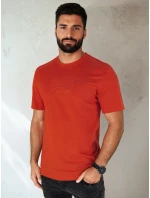 Pánské oranžové tričko s potiskem Dstreet RX5411 Pánské oranžové tričko s potiskem Dstreet RX5411