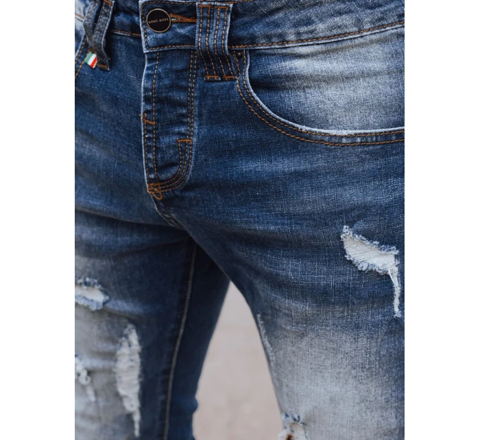 Pánské tmavě modré džínové kalhoty FashionStreet UX4226