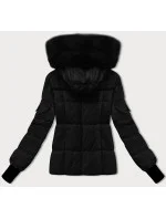 Černá dámská zimní bunda s odepínací kapucí S'west (B8303-1)