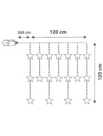 Světelné závěsy na vánoční stromek 120x120 CM 235LED MULTIKOLOR STARS