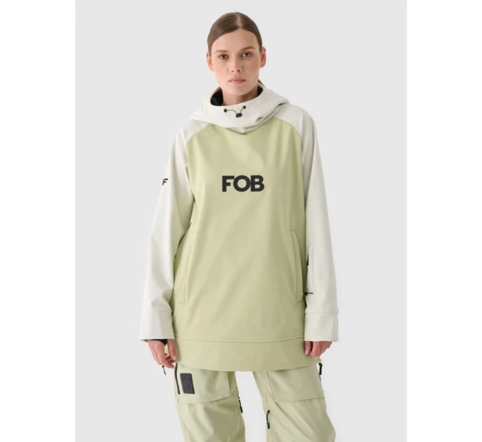Dámská softshellová snowboardová mikina 5000 s membránou 4F 4FWAW24TSOFF289-44S