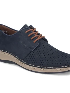 modrá kožená polobotka s podrážkou model 22021945 - Rieker