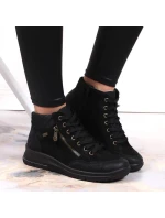 Nepromokavé kožené zateplené boty Rieker W RKR567 Nepromokavé kožené zateplené boty Rieker W RKR567