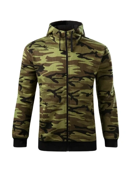 Camo Zipper mikina pánská camouflage green Camo Zipper mikina pánská camouflage green