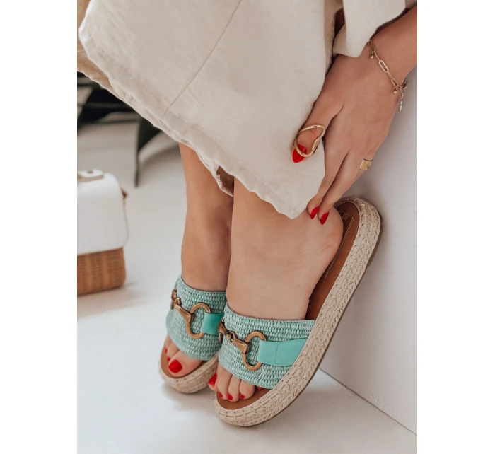 Dámské žabky MISSWAVE zelené FashionStreet ZY0949