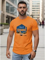 Pánské tričko s potiskem EXPAND oranžové FashionStreet NX5004R
