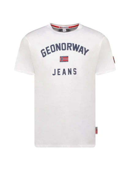 Geografické Norsko tričko Jassier 254 M SY1361H/GN-White pánské Geografické Norsko tričko Jassier 254 M SY1361H/GN-White pánské