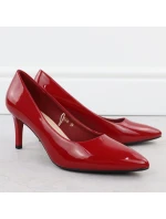 Dámské lodičky na jehlovém podpatku červené Sergio Leone 1336