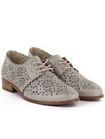 Dámská prolamovaná obuv oxford zlatá Potocki 12778 Dámská prolamovaná obuv oxford zlatá Potocki 12778