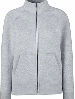 Fruit of the Loom Premium Lady-Fit Sweat Jacket Dámská mikina 16.2116 heather grey