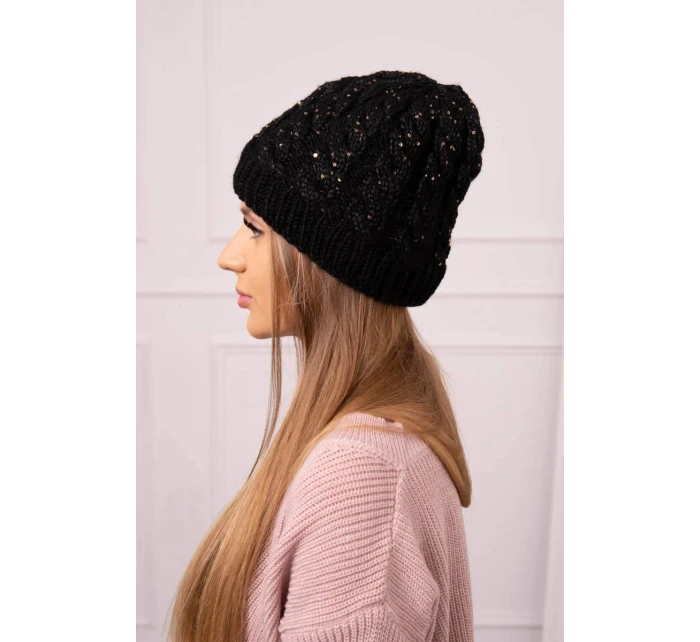 Dámská čepice Kalina K362 černá Dámská čepice Kalina K362 černá